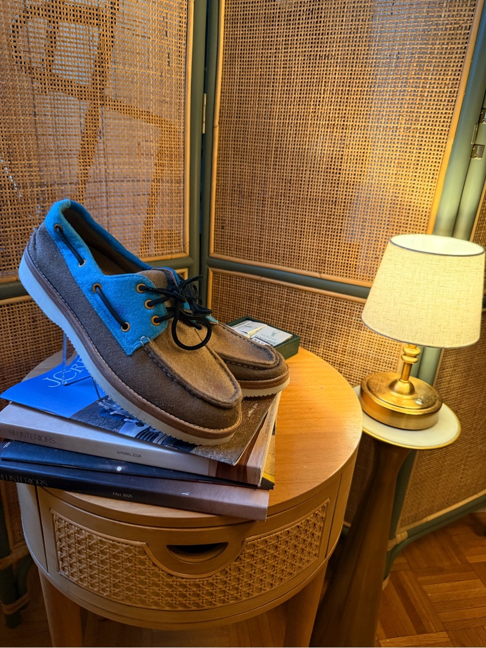 Rowing Blazers X Sperry Top-Sider Felt Boat Shoes Men’s Size 10 BlueBrown Rare